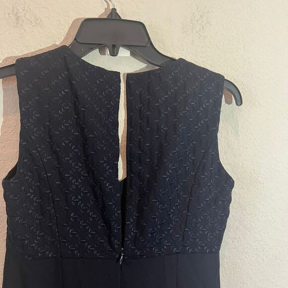 Hugo Buscati Collection Sheat Mini Dress Womens Size 2 Black Sleeveless Back Zip - Picture 3 of 6